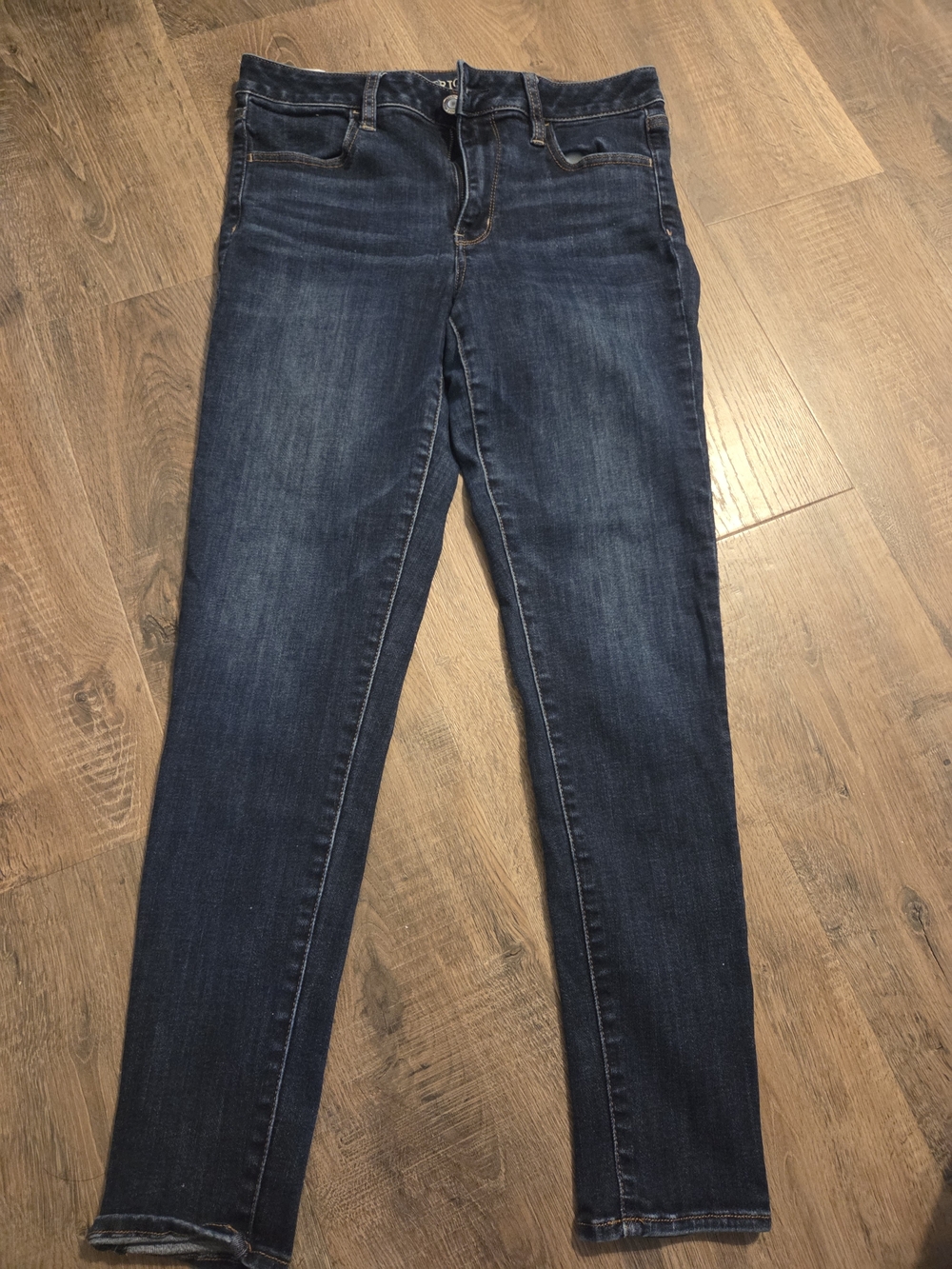 American Eagle Outfitters Dark Blue Stretch Skinny Jeggings